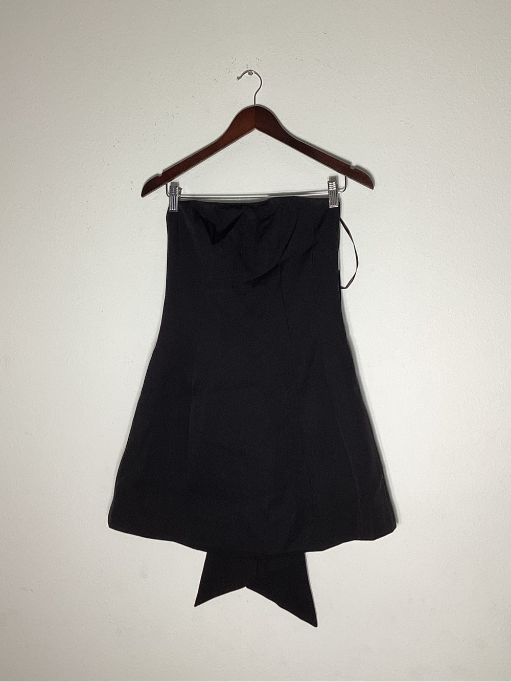 Kiwi & Co Bow Bandeau Cocktail strapless black Dress size 10 NWT